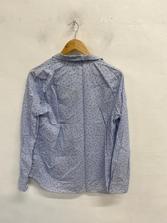 Gorgeous gap blue stripe star shirt UK M MM005