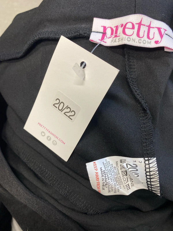 Stunning pretty fashion active leggings black UK 20/22 RM002