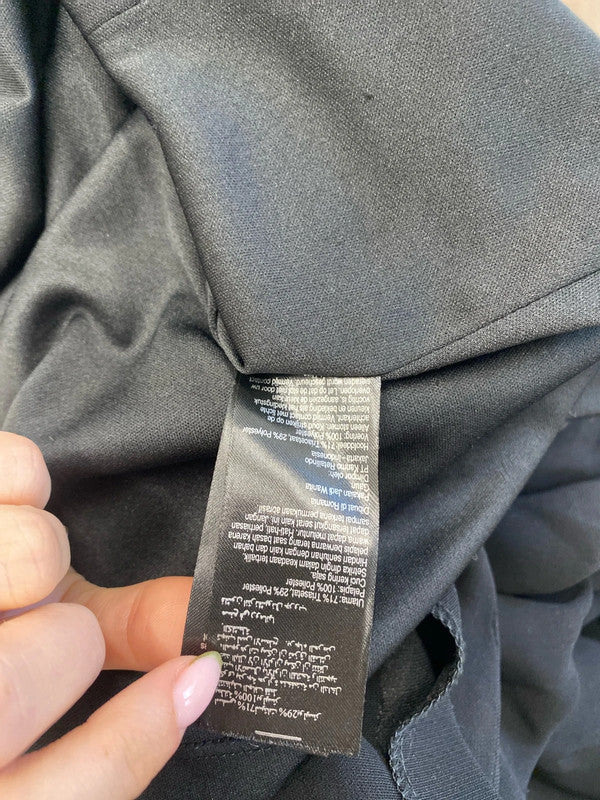 Lovely coast ruched zip black midi dress sleeveless UK 14 MW001