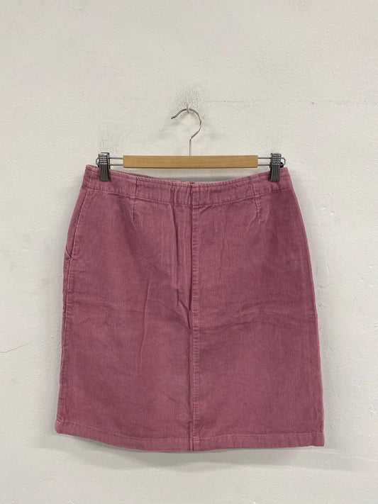 Boden Fabulous Pink Corduroy Mini Skirt UK 12 MM005