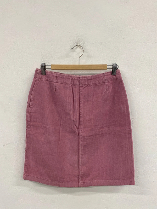 Boden Fabulous Pink Corduroy Mini Skirt UK 12 MM005