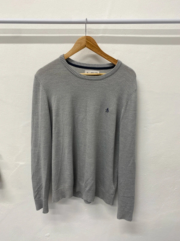 Fabulous Penguin Men’s soft merino blend knit sweater UkL SR006