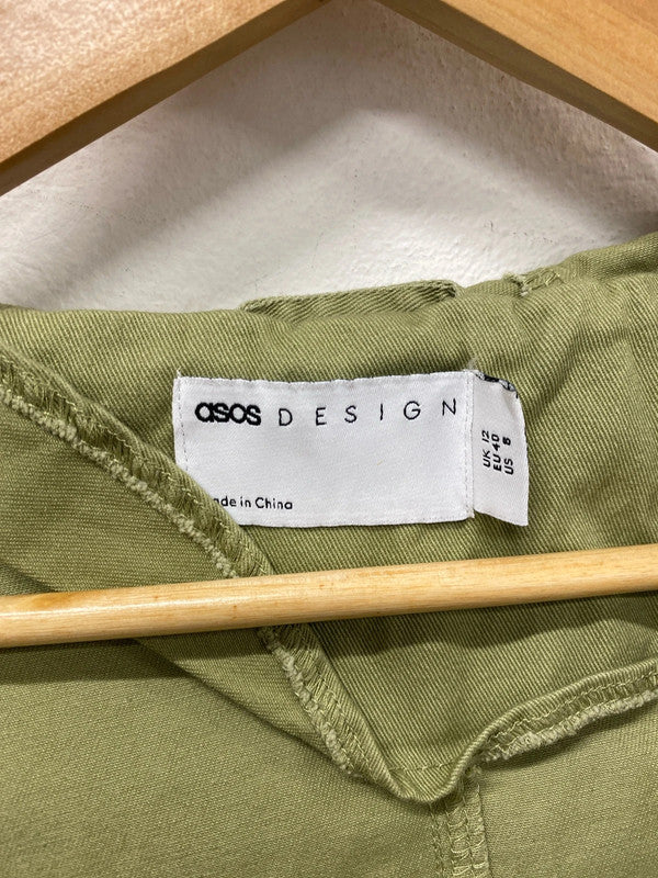 ASOS Chic Khaki Parka Jacket UK 12 LP003