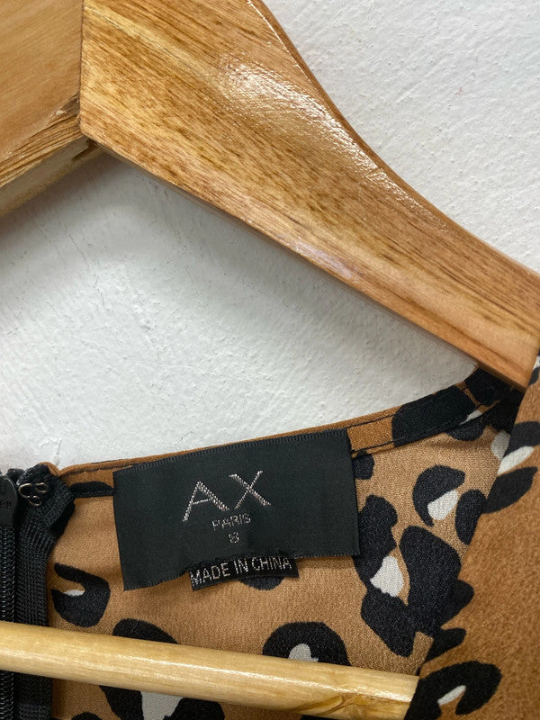 Fabulous AX Paris animal print Rara fun party Dress Uk8 LK009