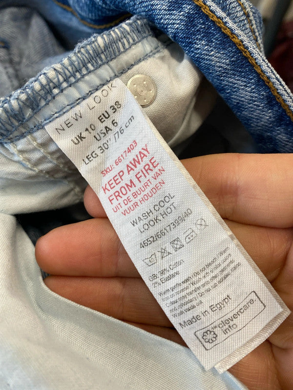 Fabulous duo of Tori New Look Jeans Uk10 blue Mom style JM008