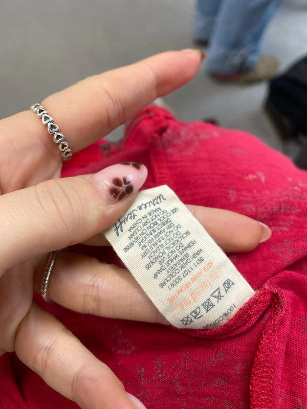 Lovely white stuff red tree pattern mini dress UK 12 MM005