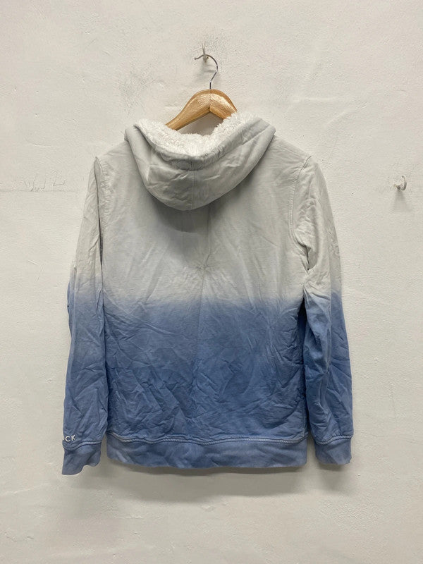 Fabulous Saltrock ombré blue & white fleece jacket Uk10 MA003