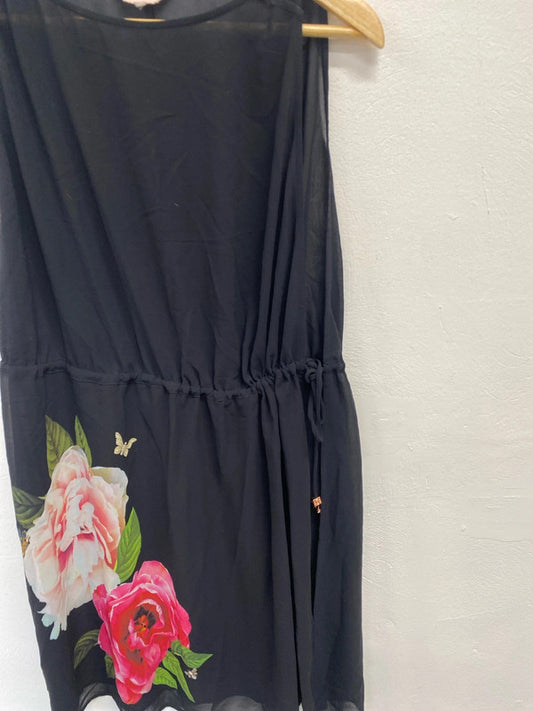 Stunning Ted Baker Velrano Floral Beach Cover Up Kaftan Size S KM004