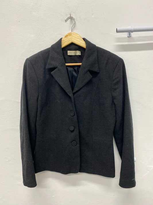 Fabulous Charlotte Halton Grey Wool Blend Blazer Uk12 MM005