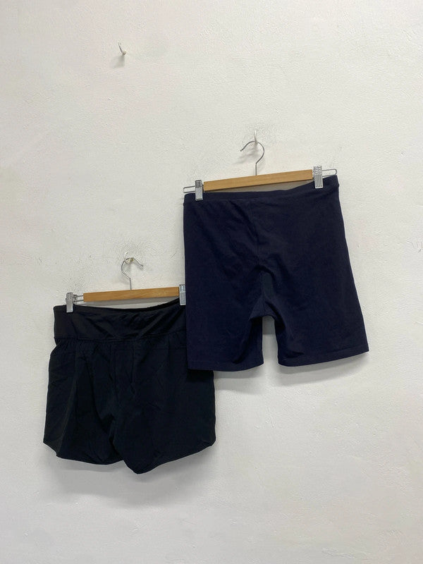 Lovely duo of activewear shorts champion Primark UK S/M HA001