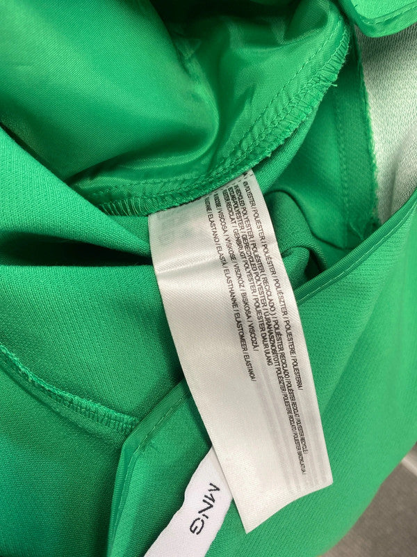 Stunning mango green wide leg trousers UK 14 SS002