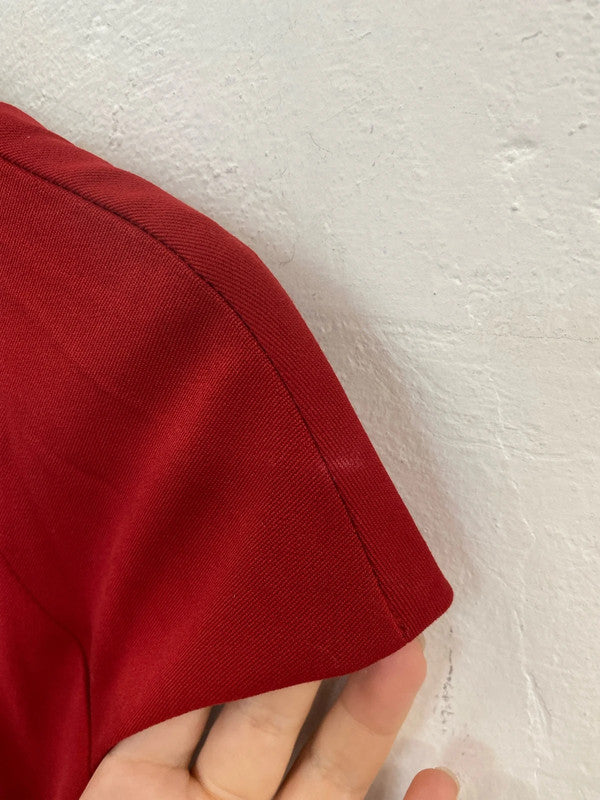 Mango Elegant Red Sheath Dress Size M NN001