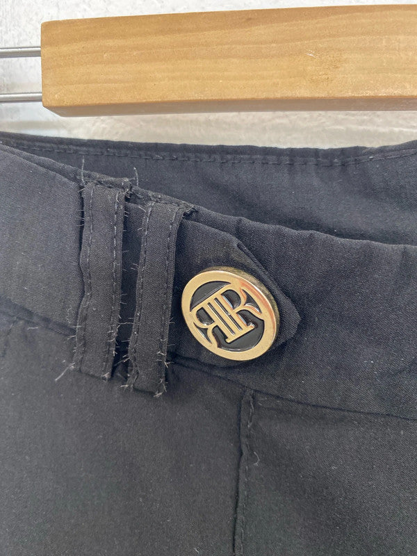 River Island Fabulous Black Flare Leg Trousers UK 10 PJ001