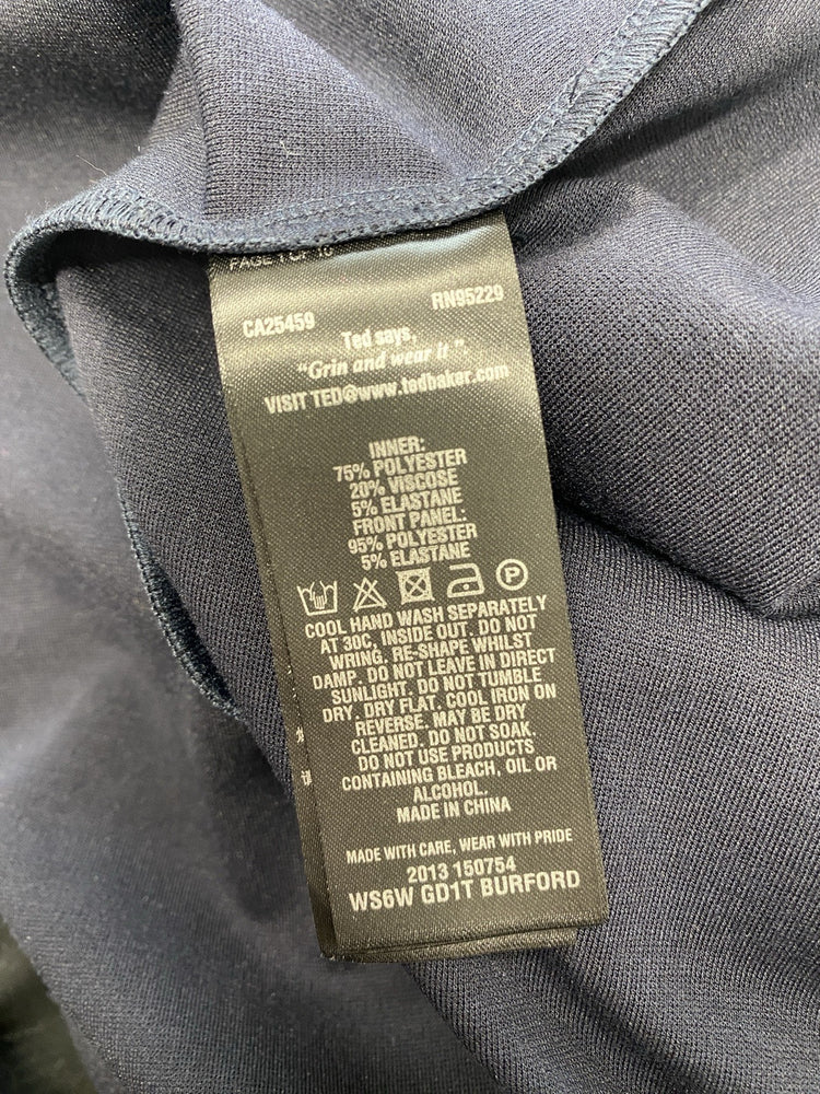 Stunning Ted Baker Burford Navy Diamante UK 6-8 SD002