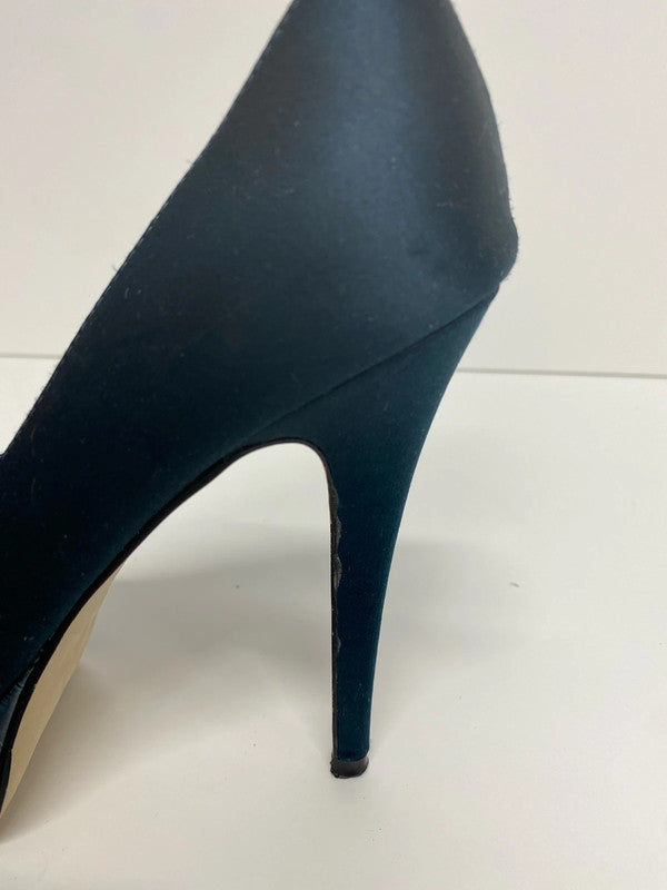 Carvela Fabulous Sea Green Croc Effect Heels UK 5 AE001