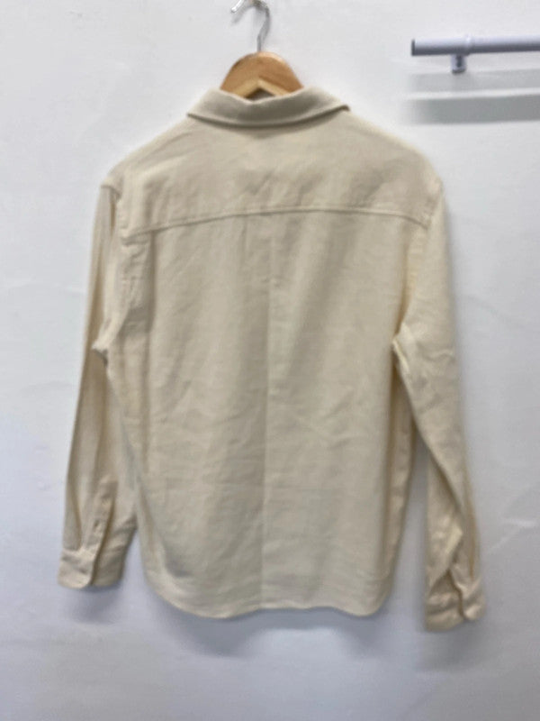 Fabulous super soft Zara loose fit boho shirt UKL cream classic JB001