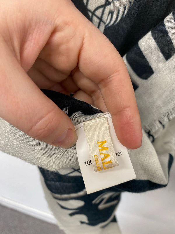 Malissa J & Unbranded Fabulous Black & White Scarves Trio #4 IM001