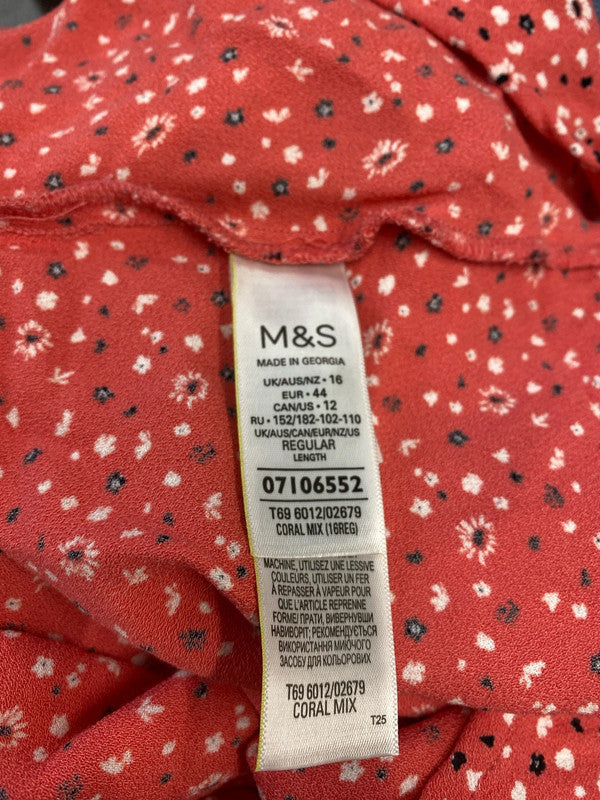 Fabulous M&S x Ghost Ditzy Dress summer classic Uk16 LG006