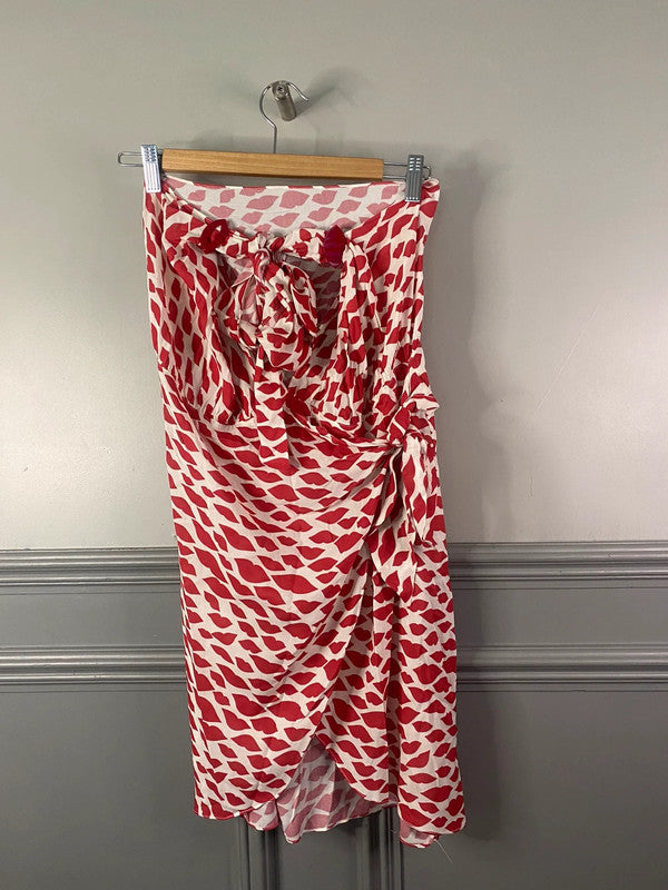 Fabulous Rare Adriana Degreas Mini beach wrap Dress UkM LG005