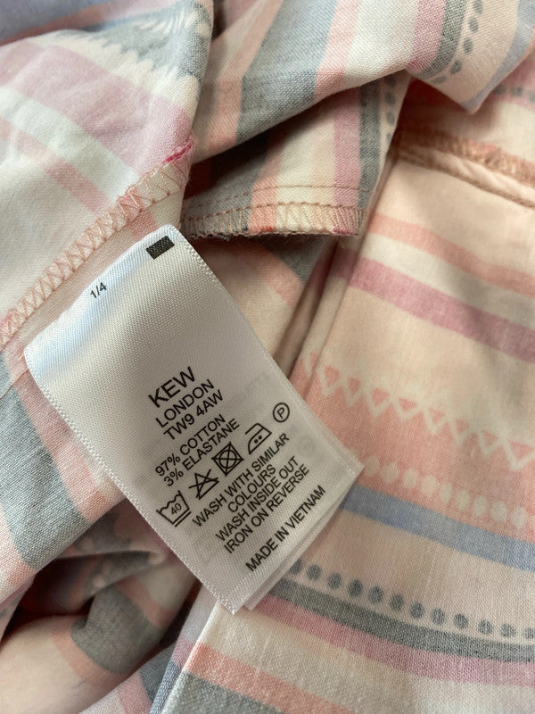 Fabulous Hobbs NW3 striped summer dress classic fit & flare Uk14 KN003