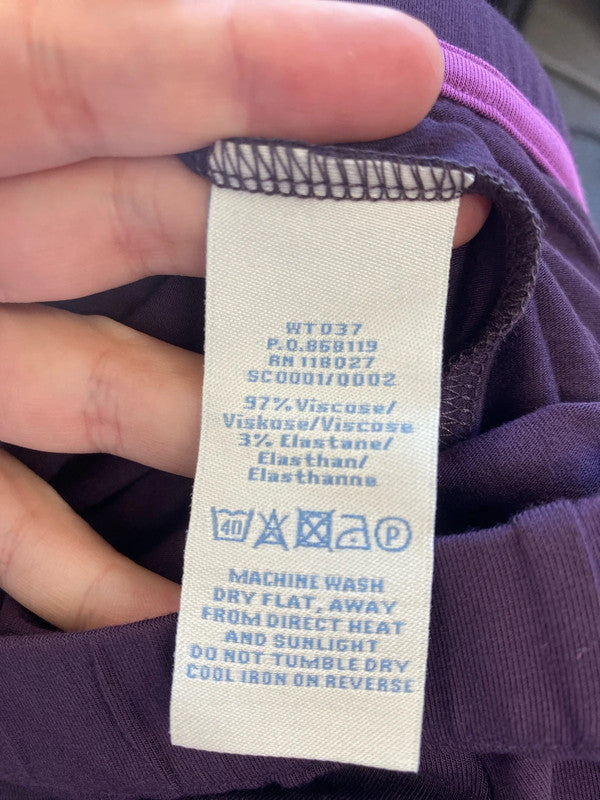 Boden Sleek & Soft Purple Leggings UK 12 LW005