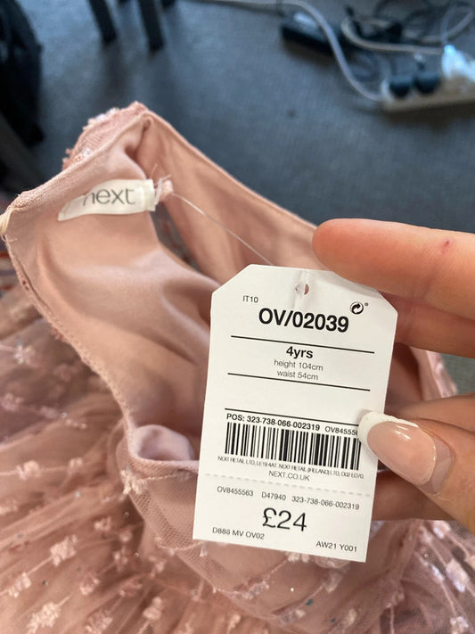 Fun and fabulous Next girls dress age 4 years KS002