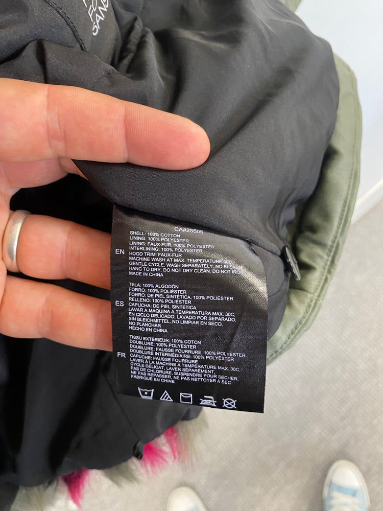 Gorgeous Noize parka pink grey faux fur Jolie S RF001