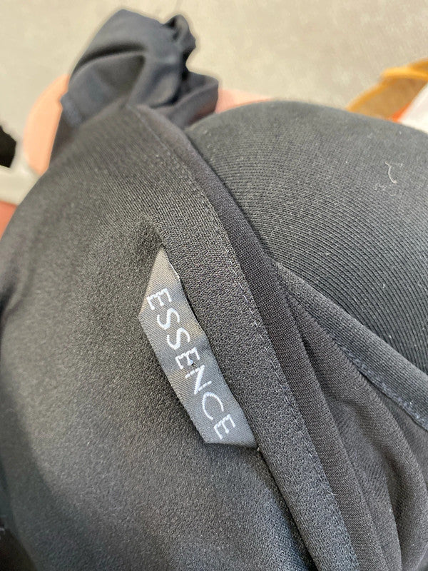 Lovely Evan’s essence black belt low bust mini dress UK 24 NC001