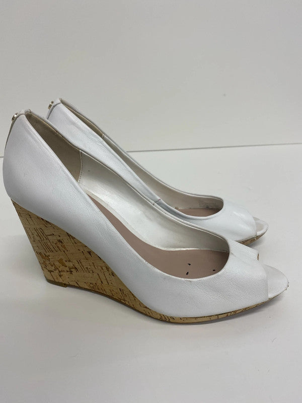 Fabulous Dune High wedge peep toe occasion shoes UK6 KM004