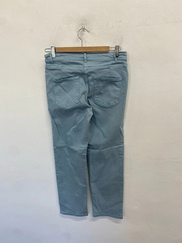Lovely blue next straight cropped jeans UK 10 AG005