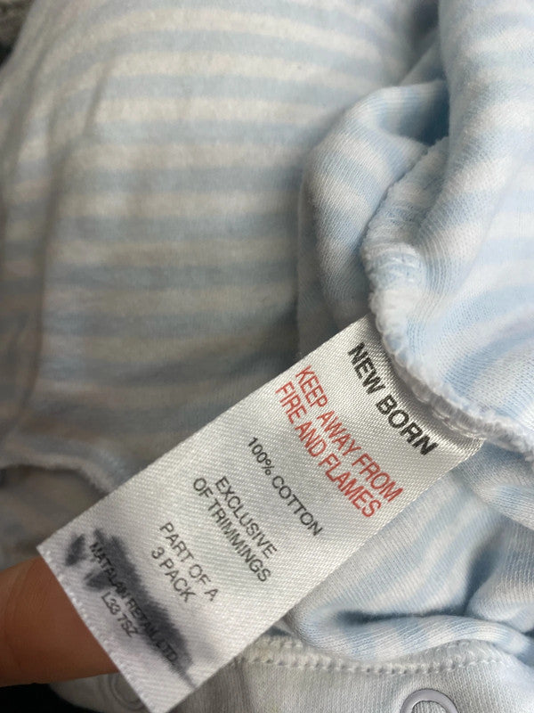 Lovely bundle of baby newborn blue clothing stripes Fred &flo next EW005 #7