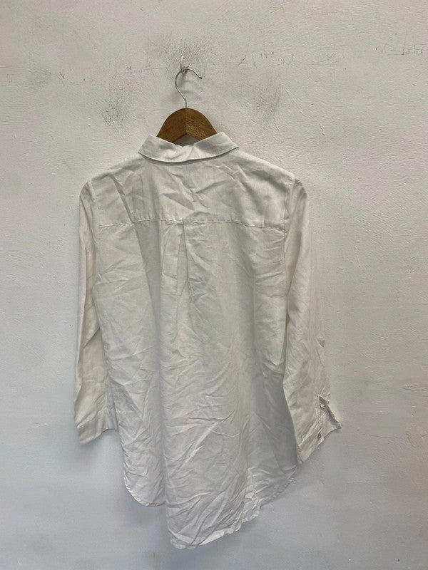 Lovely forcynthia beachwear white shirt UK M SS002