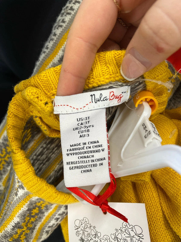 Beautiful girls Nula Bug 2 piece dress + hat age 2-3years KM004