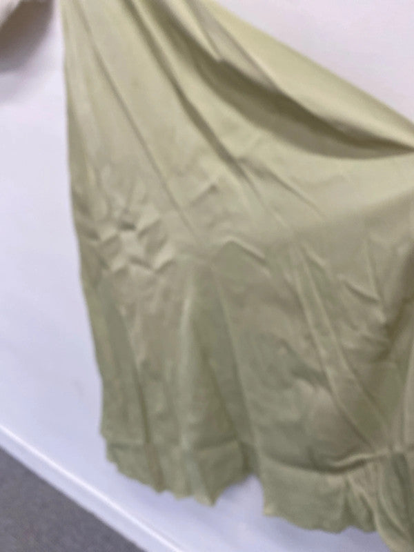 Fabulous Maids to Measure Charlene Sage green dress Uk24 & wrap CR002