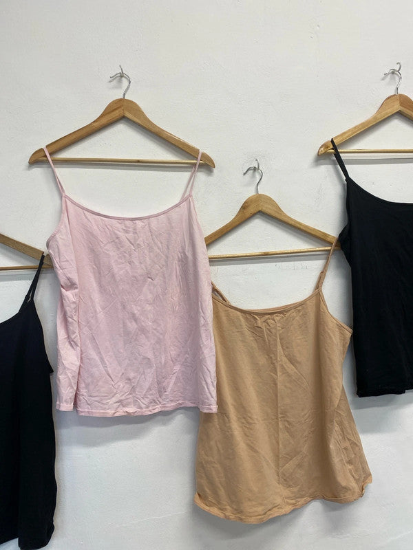 Lovely bundle of fitted cami vests George Primark UK 20-24 #8 YM001