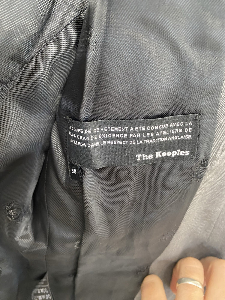 The Kooples Women’s Grey Fitted Wool Lagenlook size EU 38/10 Smart Formal FE001