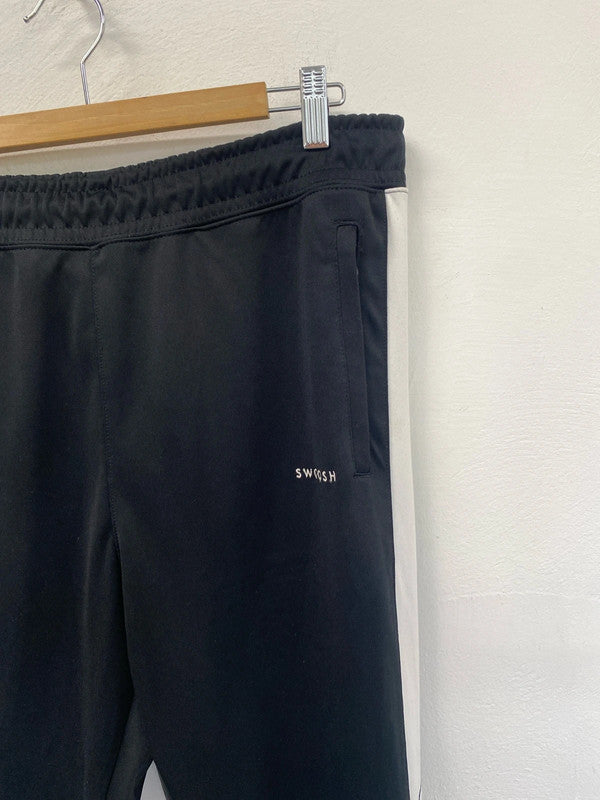 Classic Nike swoosh tapered jogger side stripe M black LL003