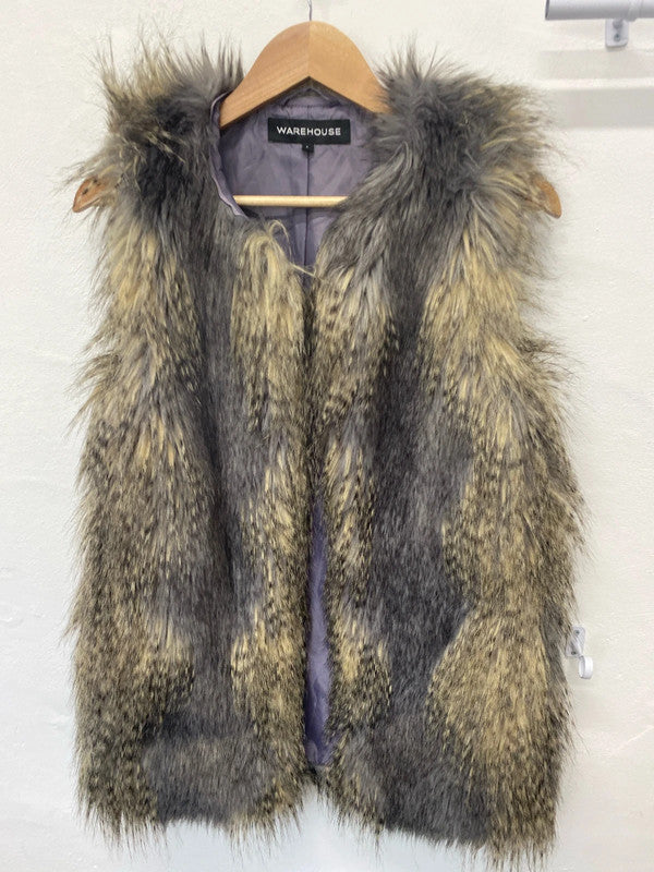 Fabulous longline boho faux fur gilet UkS Warehouse MW001