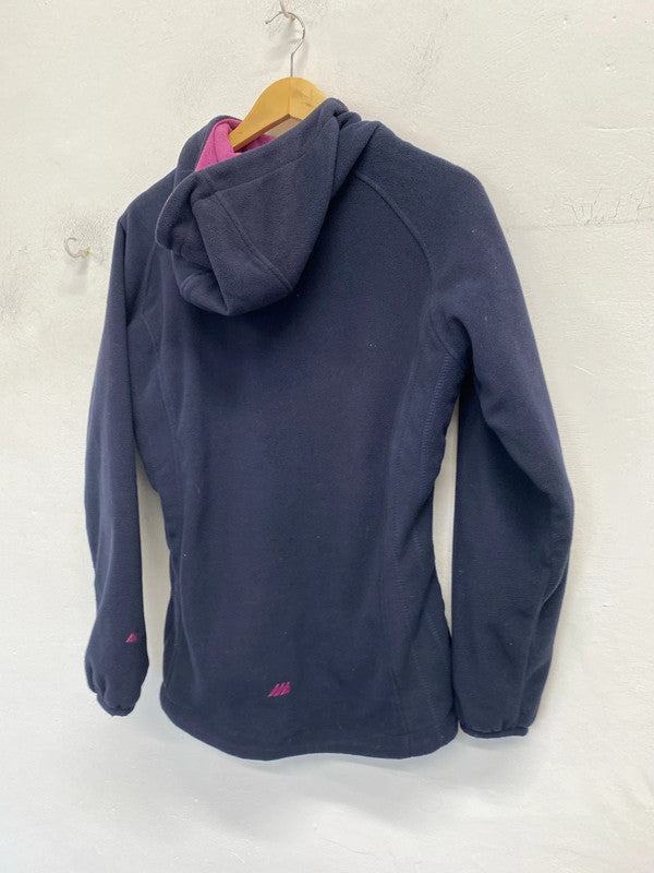 Fabulous Skogstad lined fleece jacket super cosy Uk12 navy SG090
