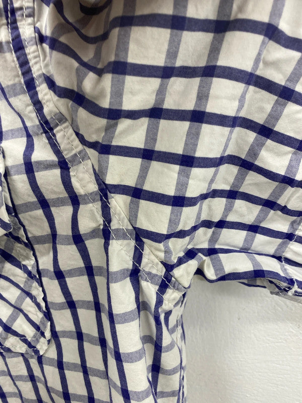 Superdry Blue & White Check Shirt Size L RA001