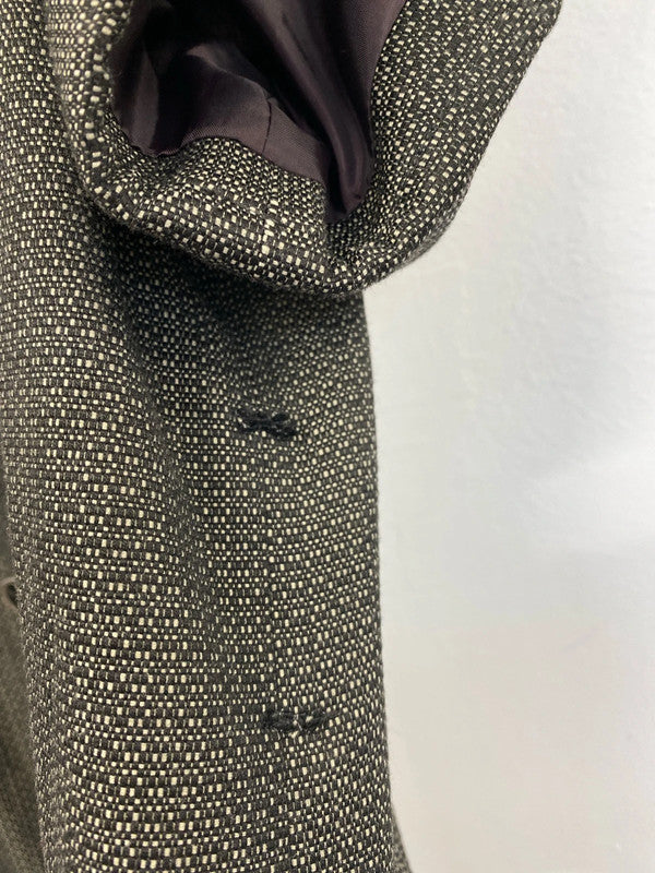 Fabulous Autograph by M&S Brown black micro check Jacket occasion events Uk22 NC001