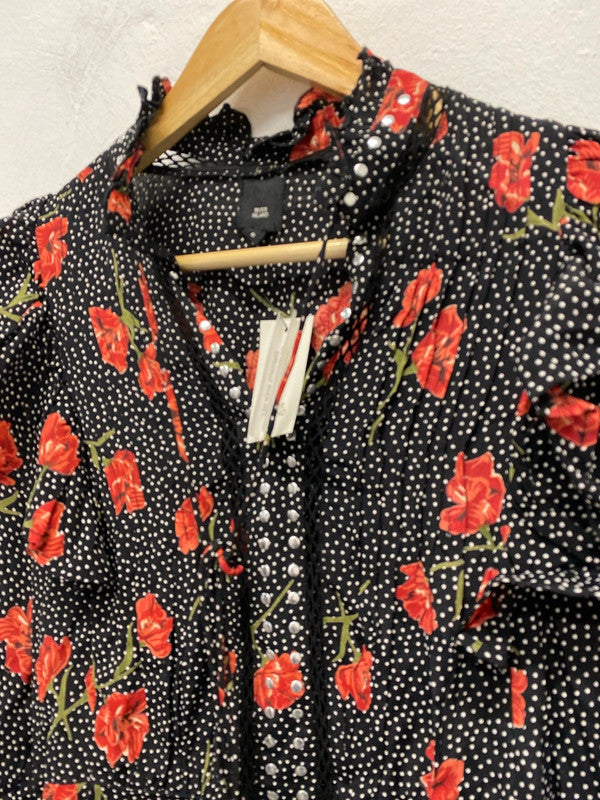 Fabulous polka dot River Island Uk8 romantic dress New Km004