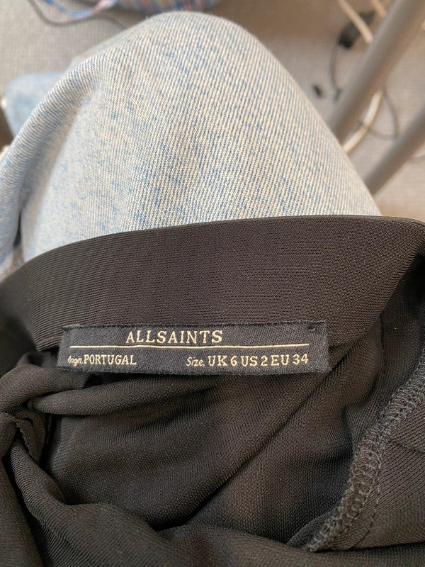 Fabulous Apryl Dress UK6 black asymmetric dress SD002