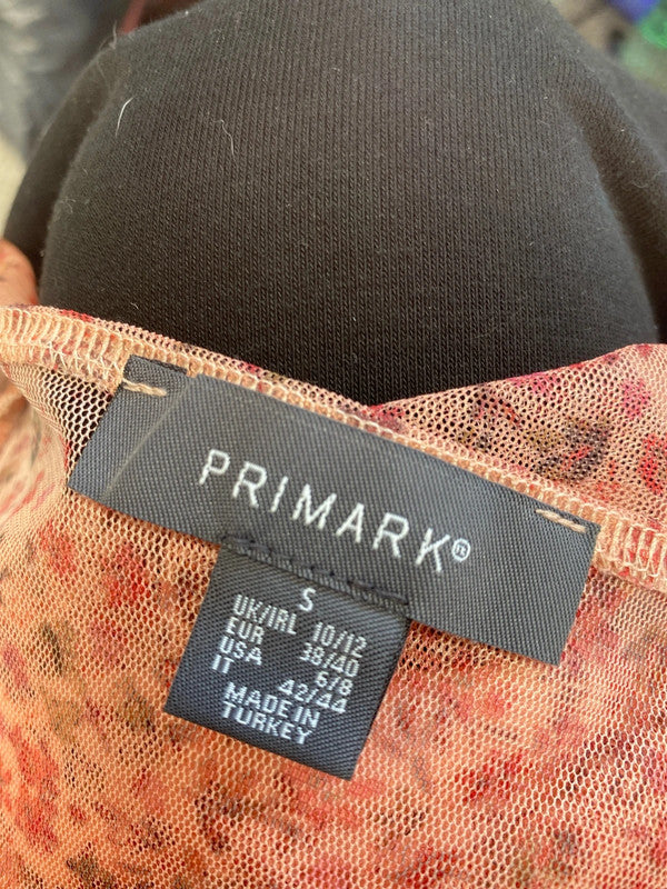 Duo of summer tops Primark new look pink black top UK S JM008