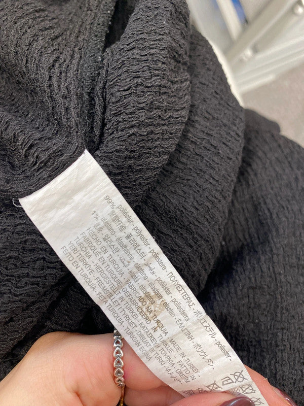 Lovely Bershka textured long sleeve mini dress UK L KS002