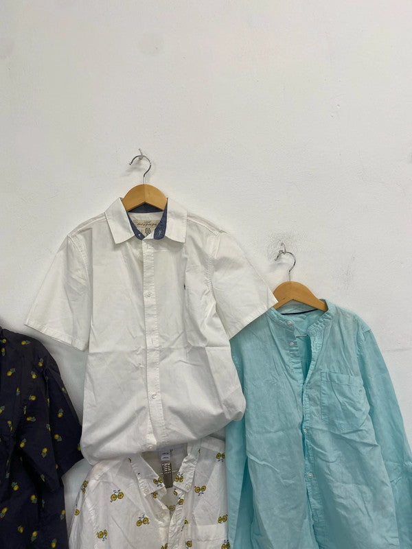 Lovely boys shorts bundle h&m old navy pattern shirts UK age 10-12 EL001