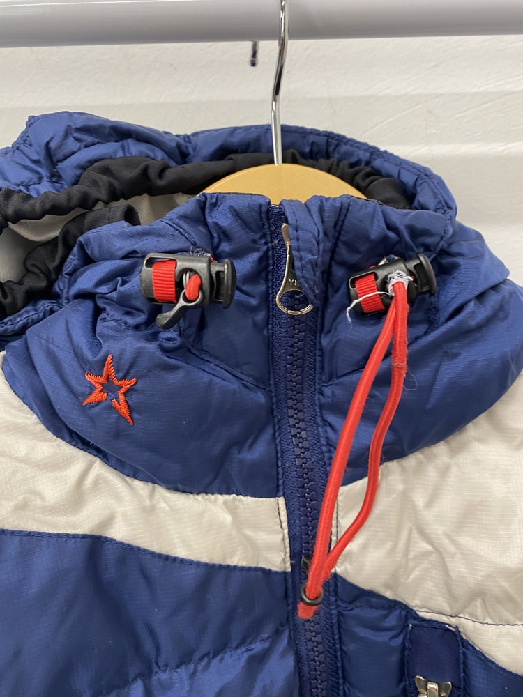 Perfect Moment Blue Chevron SuperDown Puffer Ski Jacket Age 8 Years JP001
