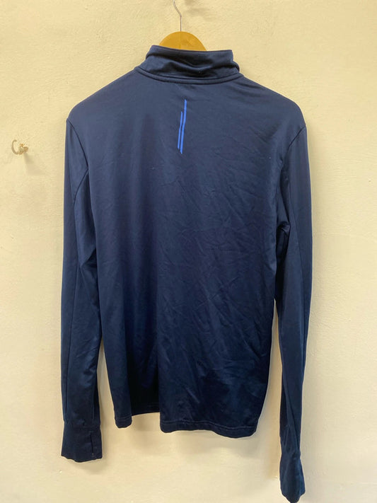 Fabulous crivit dark blue quarter zip top uk 12 KD001