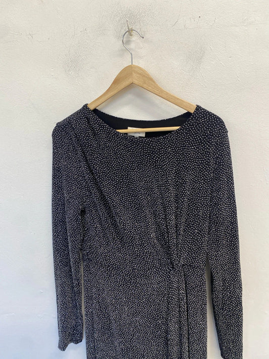 Stunning next sparkle black midi formal dress UK 10 MB001