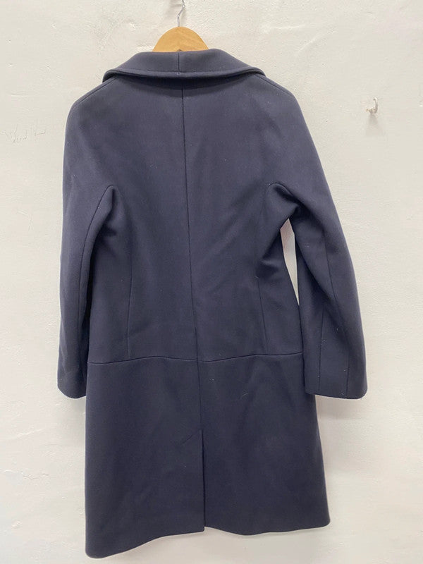 Fabulous Reiss Myla funnel neck wool blend overcoat UkL GJ001